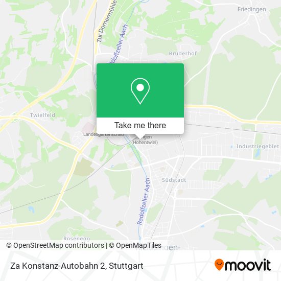 Карта Za Konstanz-Autobahn 2