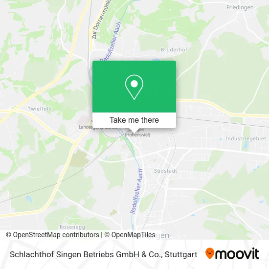 Карта Schlachthof Singen Betriebs GmbH & Co.