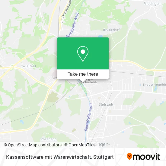 Карта Kassensoftware mit Warenwirtschaft