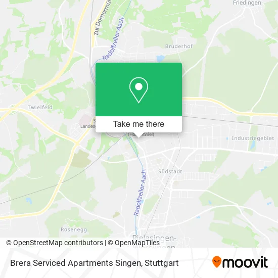 Карта Brera Serviced Apartments Singen