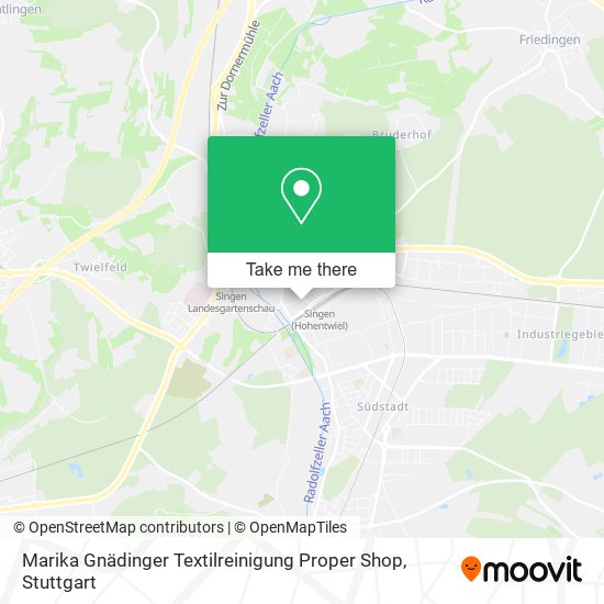 Marika Gnädinger Textilreinigung Proper Shop map