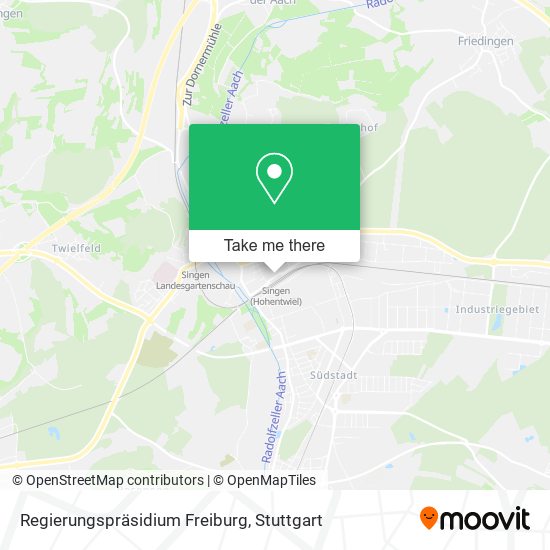 Карта Regierungspräsidium Freiburg