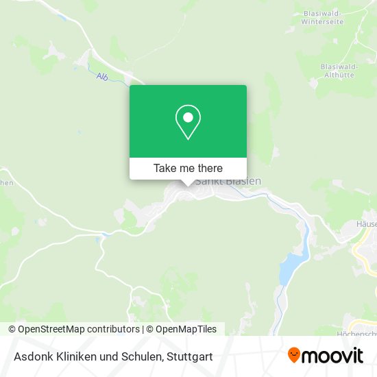 Asdonk Kliniken und Schulen map