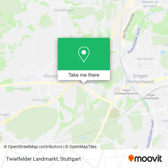 Twielfelder Landmarkt map