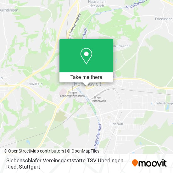 Siebenschläfer Vereinsgaststätte TSV Überlingen Ried map