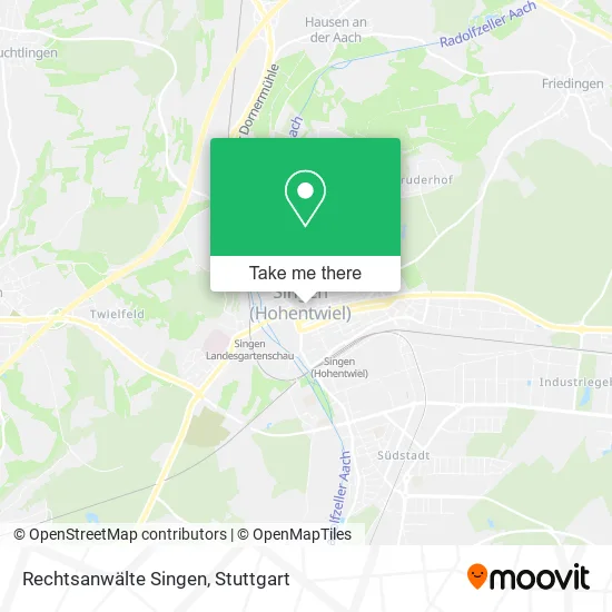 Карта Rechtsanwälte Singen