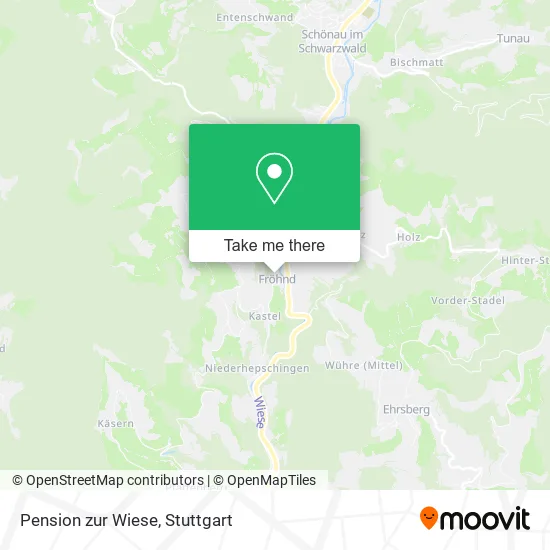 Карта Pension zur Wiese