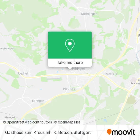 Карта Gasthaus zum Kreuz Inh. K. Betsch