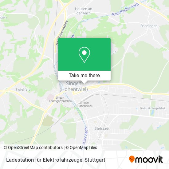 Карта Ladestation für Elektrofahrzeuge