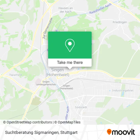 Карта Suchtberatung Sigmaringen