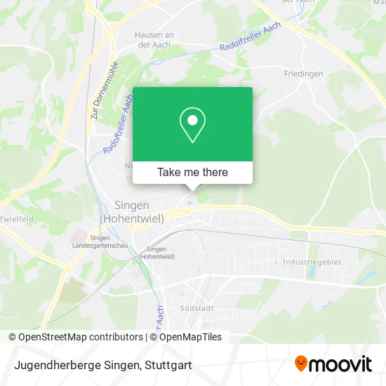 Карта Jugendherberge Singen