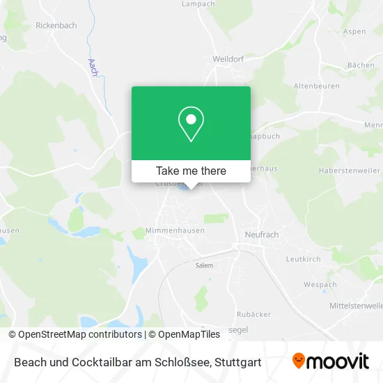 Карта Beach und Cocktailbar am Schloßsee