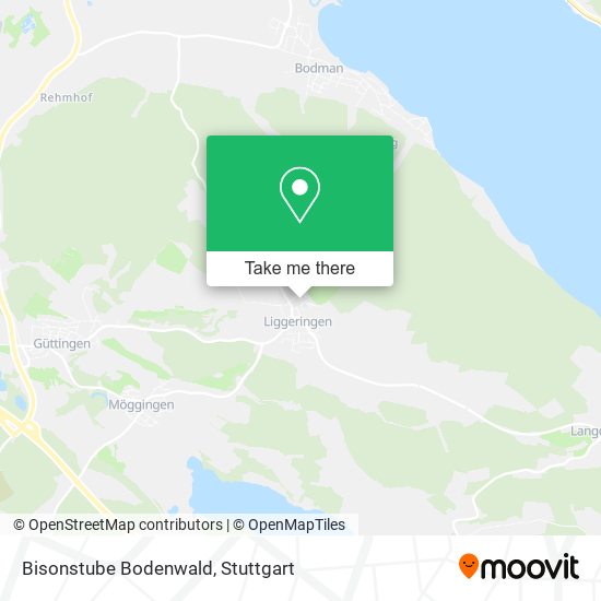 Bisonstube Bodenwald map