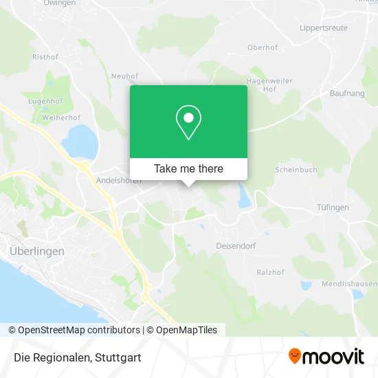 Карта Die Regionalen