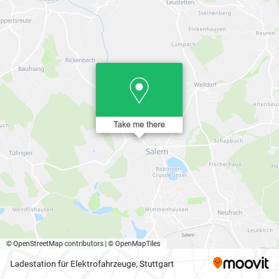 Ladestation für Elektrofahrzeuge map