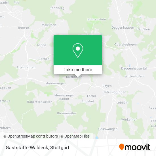 Gaststätte Waldeck map