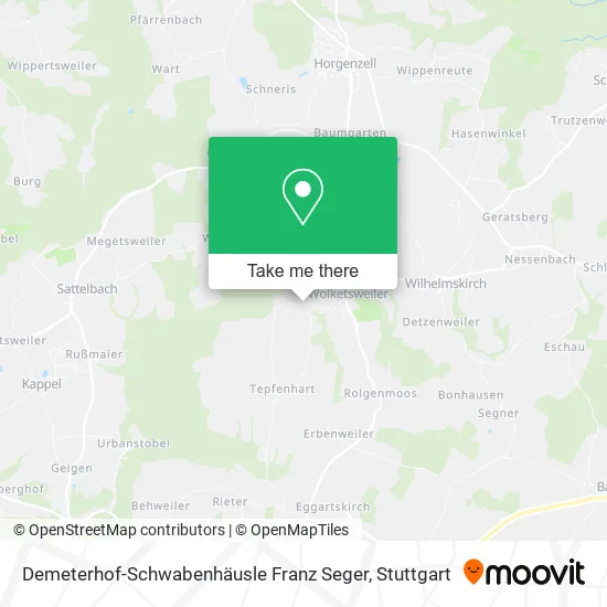 Карта Demeterhof-Schwabenhäusle Franz Seger