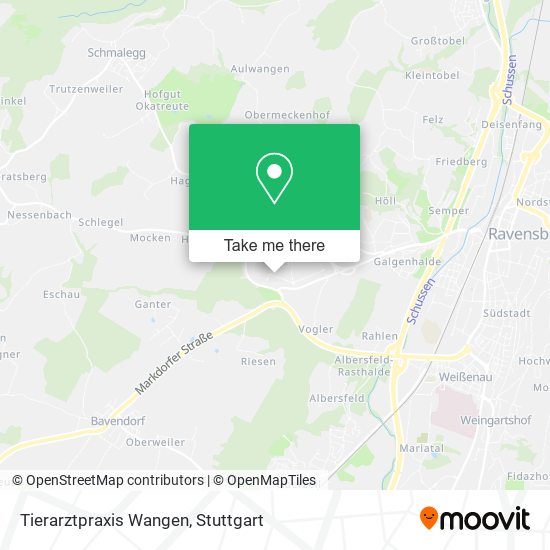 Tierarztpraxis Wangen map