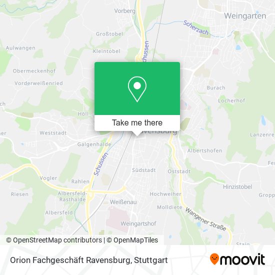 Orion Fachgeschäft Ravensburg map