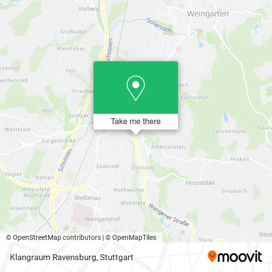 Карта Klangraum Ravensburg