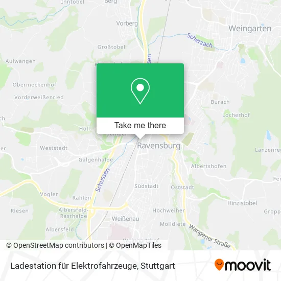 Карта Ladestation für Elektrofahrzeuge
