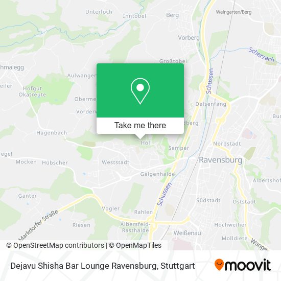 Dejavu Shisha Bar Lounge Ravensburg map
