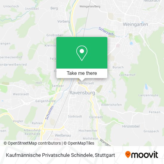 Kaufmännische Privatschule Schindele map