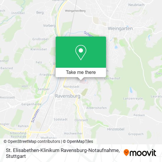 St. Elisabethen-Klinikum Ravensburg-Notaufnahme map