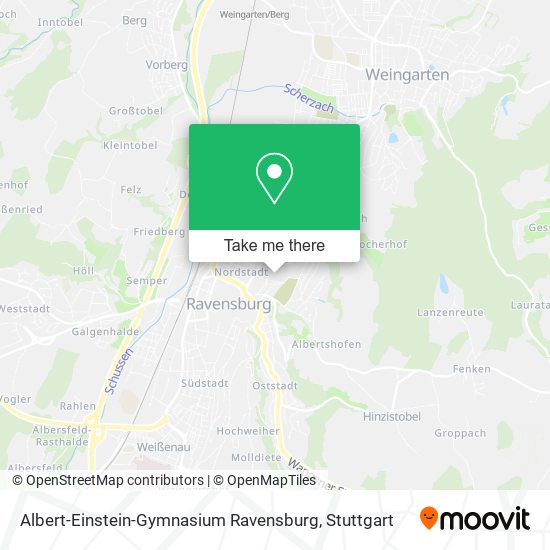 Albert-Einstein-Gymnasium Ravensburg map