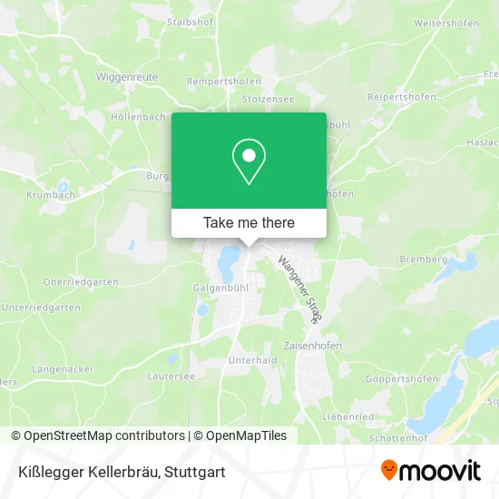 Карта Kißlegger Kellerbräu