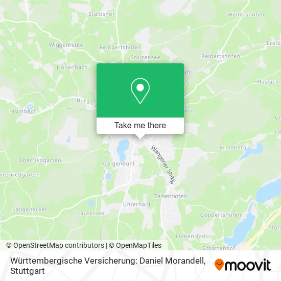 Карта Württembergische Versicherung: Daniel Morandell