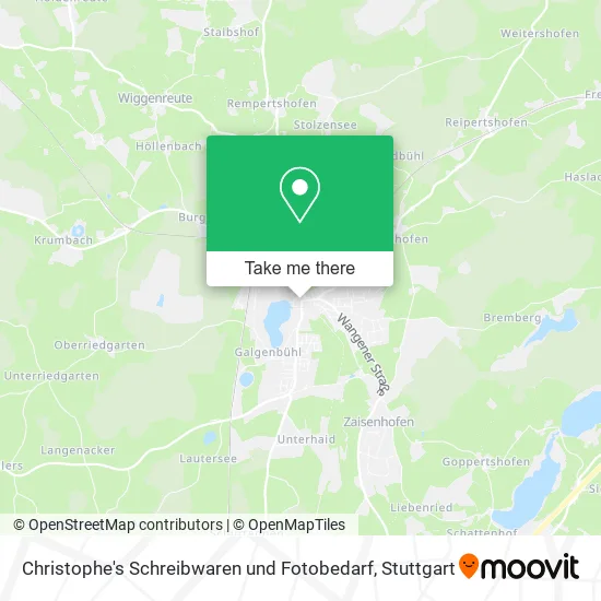 Карта Christophe's Schreibwaren und Fotobedarf