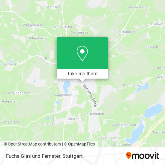 Fuchs Glas und Femster map