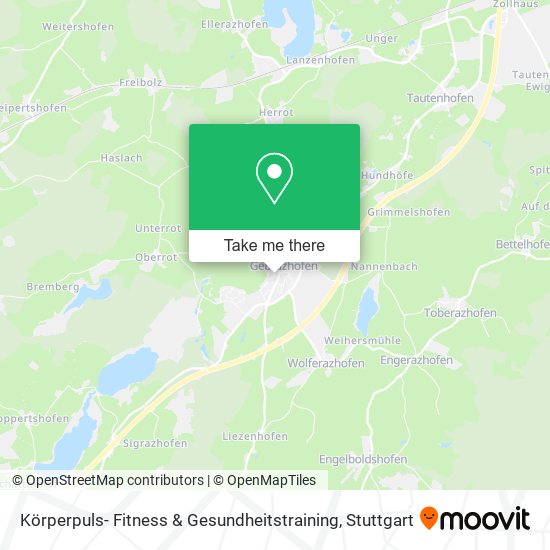 Körperpuls- Fitness & Gesundheitstraining map