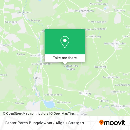 Карта Center Parcs Bungalowpark Allgäu