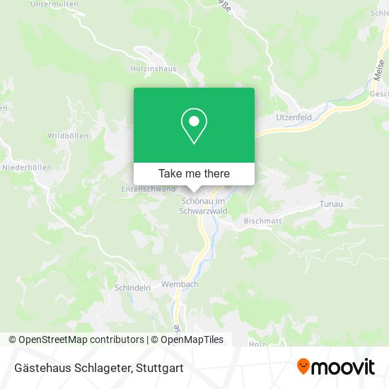 Gästehaus Schlageter map