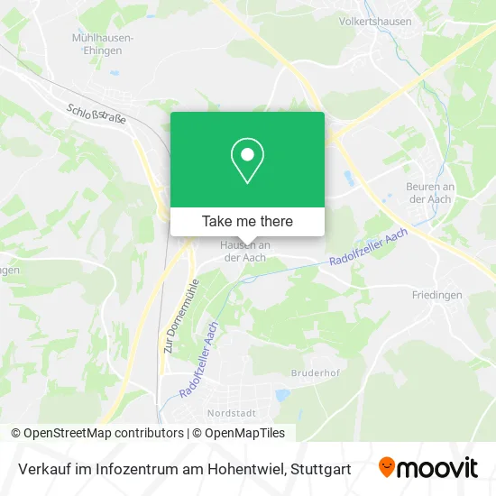Карта Verkauf im Infozentrum am Hohentwiel