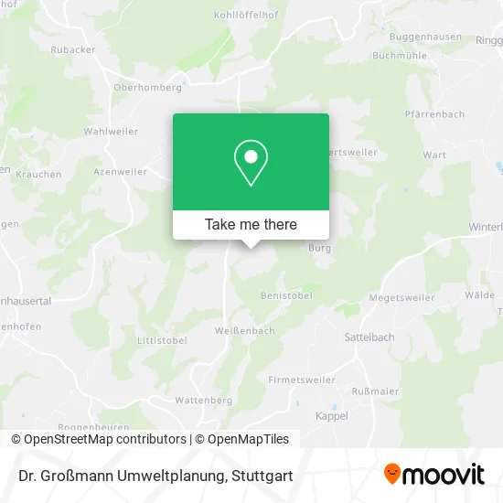 Карта Dr. Großmann Umweltplanung