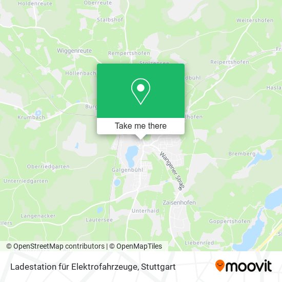 Ladestation für Elektrofahrzeuge map