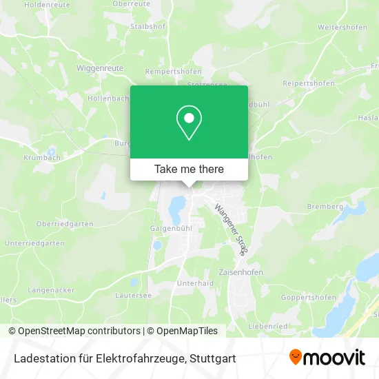Карта Ladestation für Elektrofahrzeuge