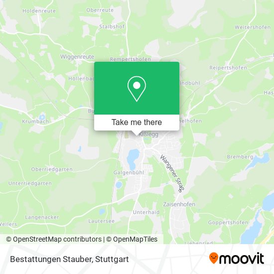Bestattungen Stauber map