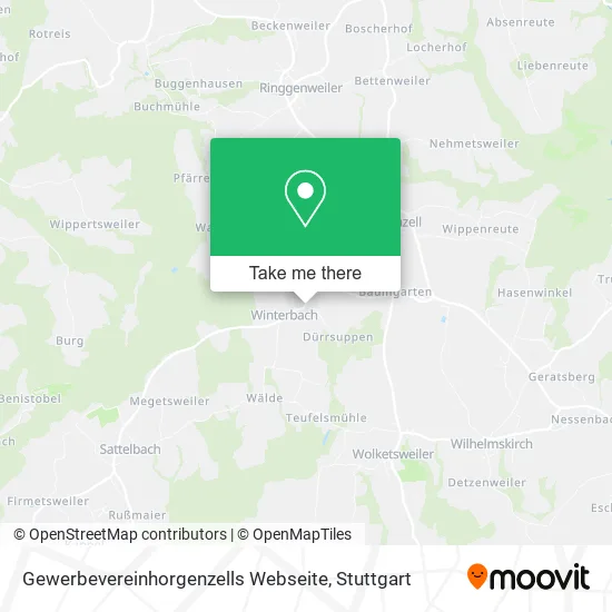 Карта Gewerbevereinhorgenzells Webseite