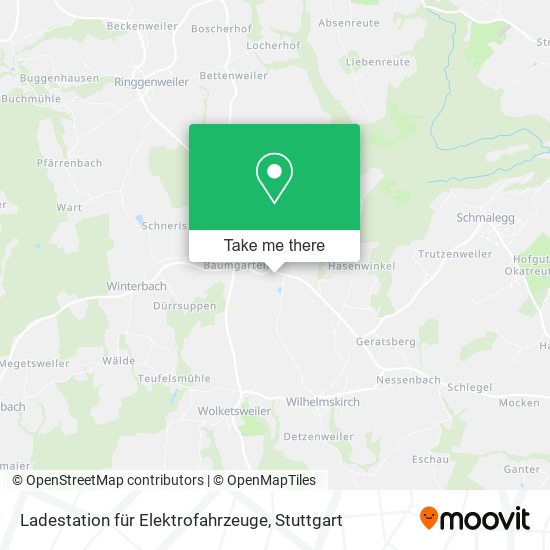 Ladestation für Elektrofahrzeuge map