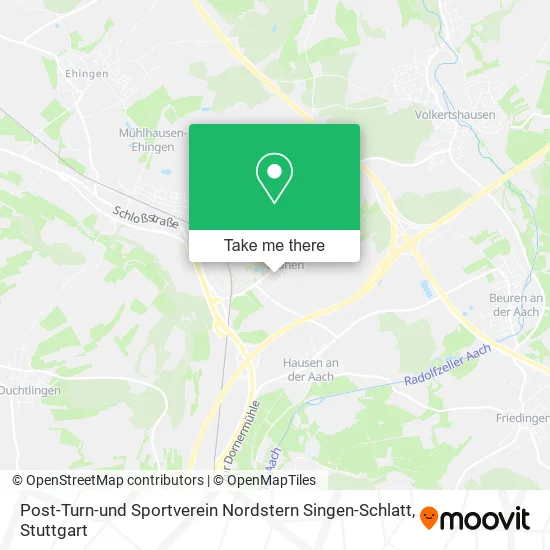 Карта Post-Turn-und Sportverein Nordstern Singen-Schlatt