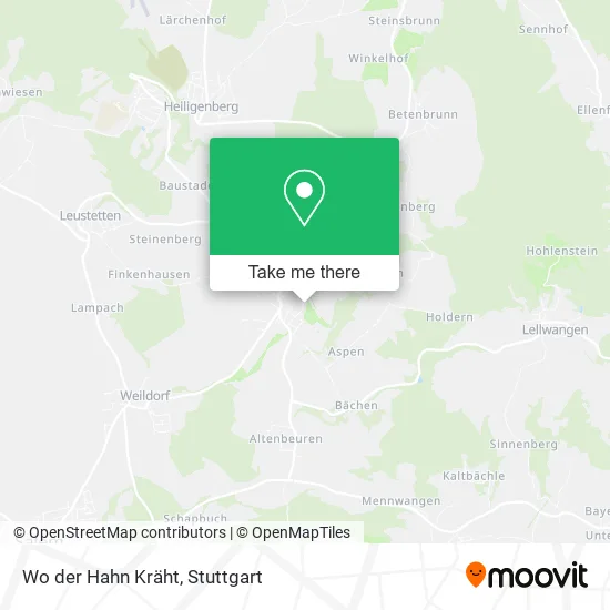 Карта Wo der Hahn Kräht