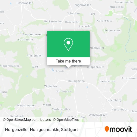 Horgenzeller Honigschränkle map