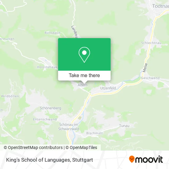 Карта King's School of Languages
