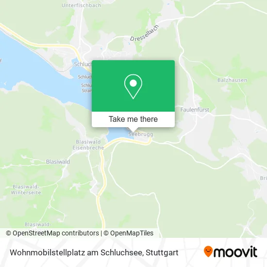 Карта Wohnmobilstellplatz am Schluchsee