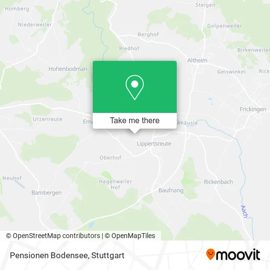 Карта Pensionen Bodensee