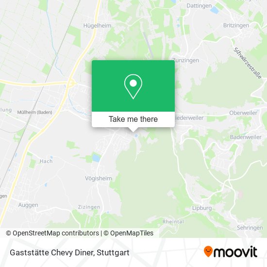 Карта Gaststätte Chevy Diner